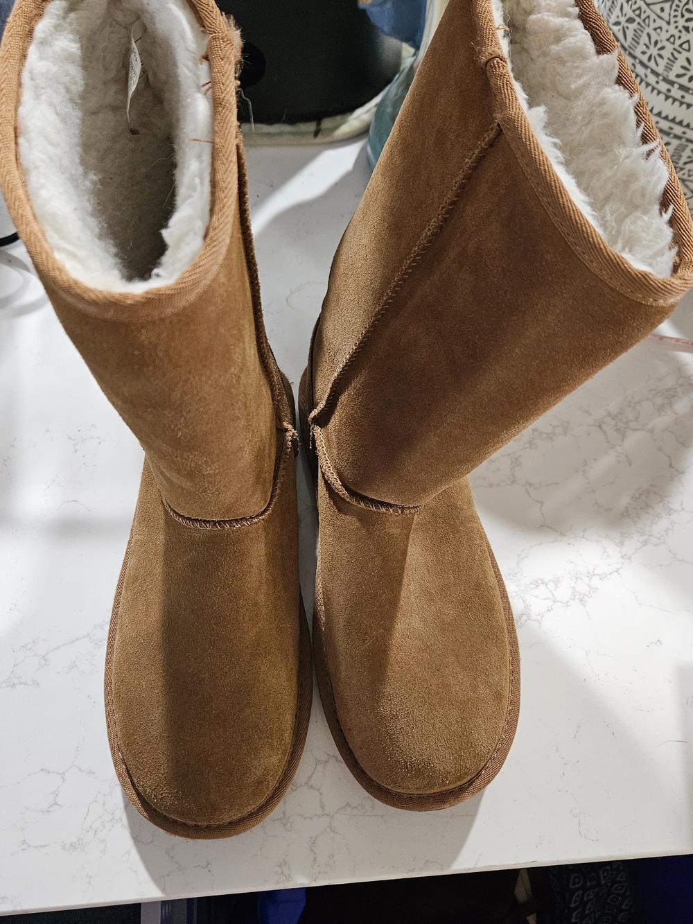 Women’s Cozy Tall Suede Boots in Brown Hy UGG Size 4